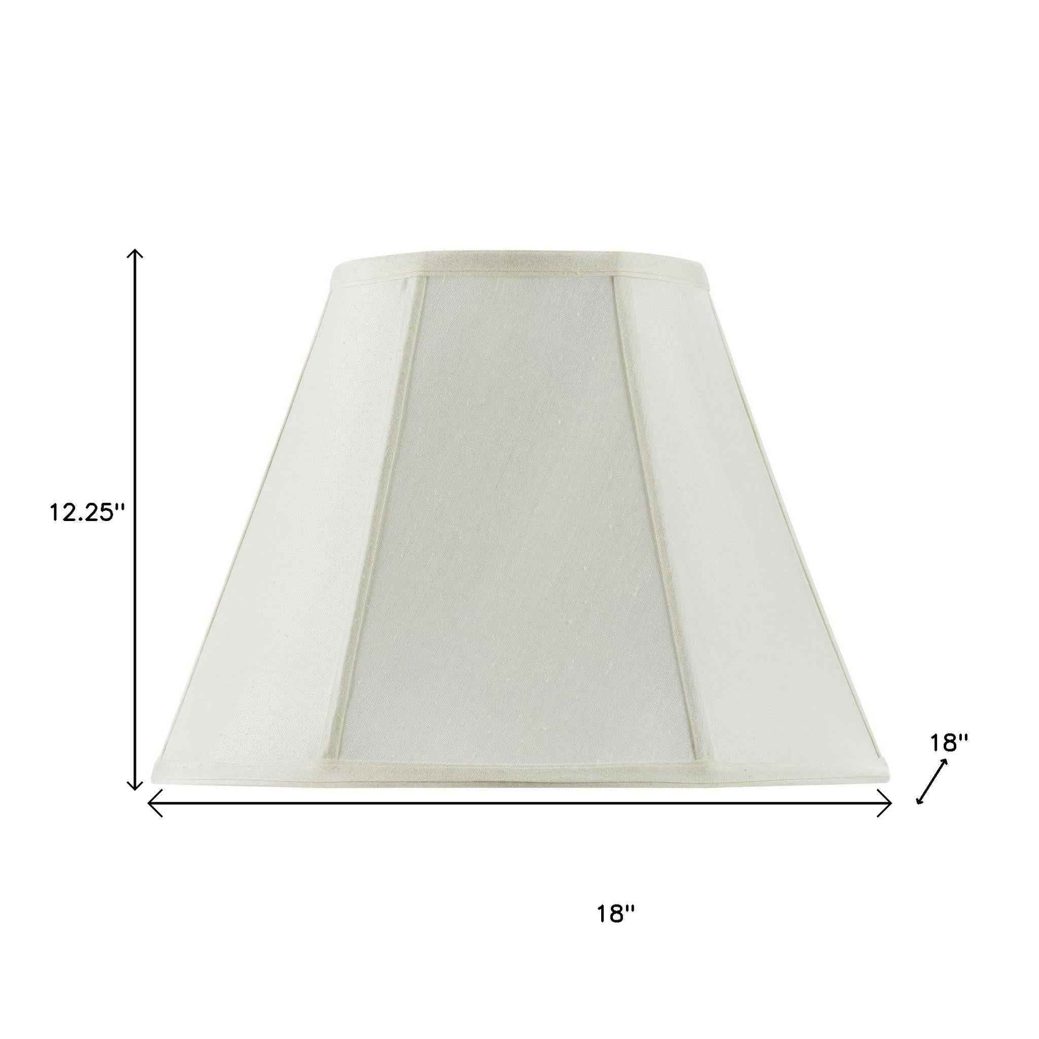 Eggshell Linen Piped Empire Lamp Shade