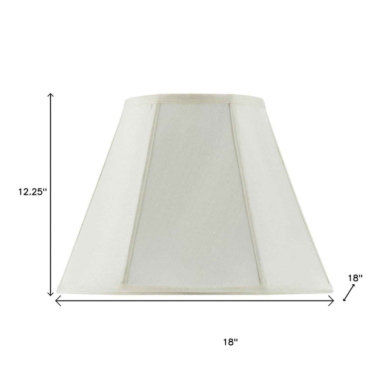 Eggshell Linen Piped Empire Lamp Shade