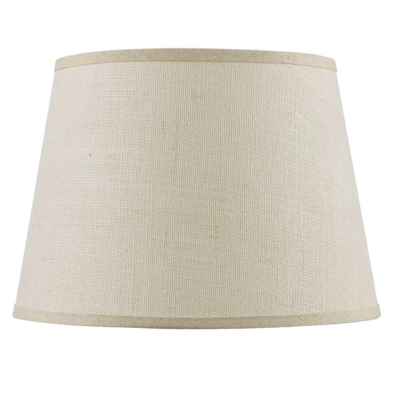 Light Brown Burlap Plain Drum Lamp Shade