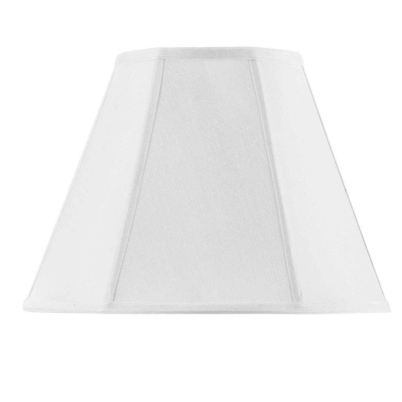 White Linen Piped Empire Lamp Shade