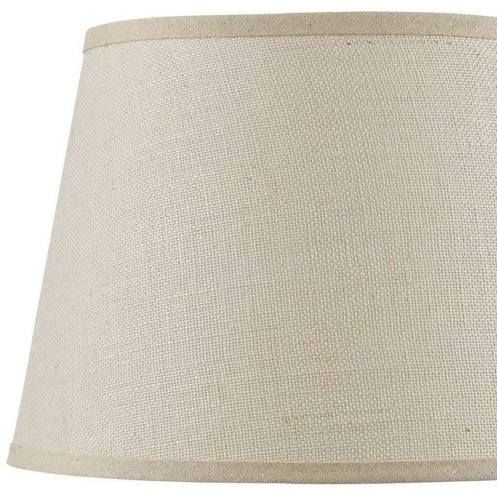 Light Brown Burlap Plain Drum Lamp Shade
