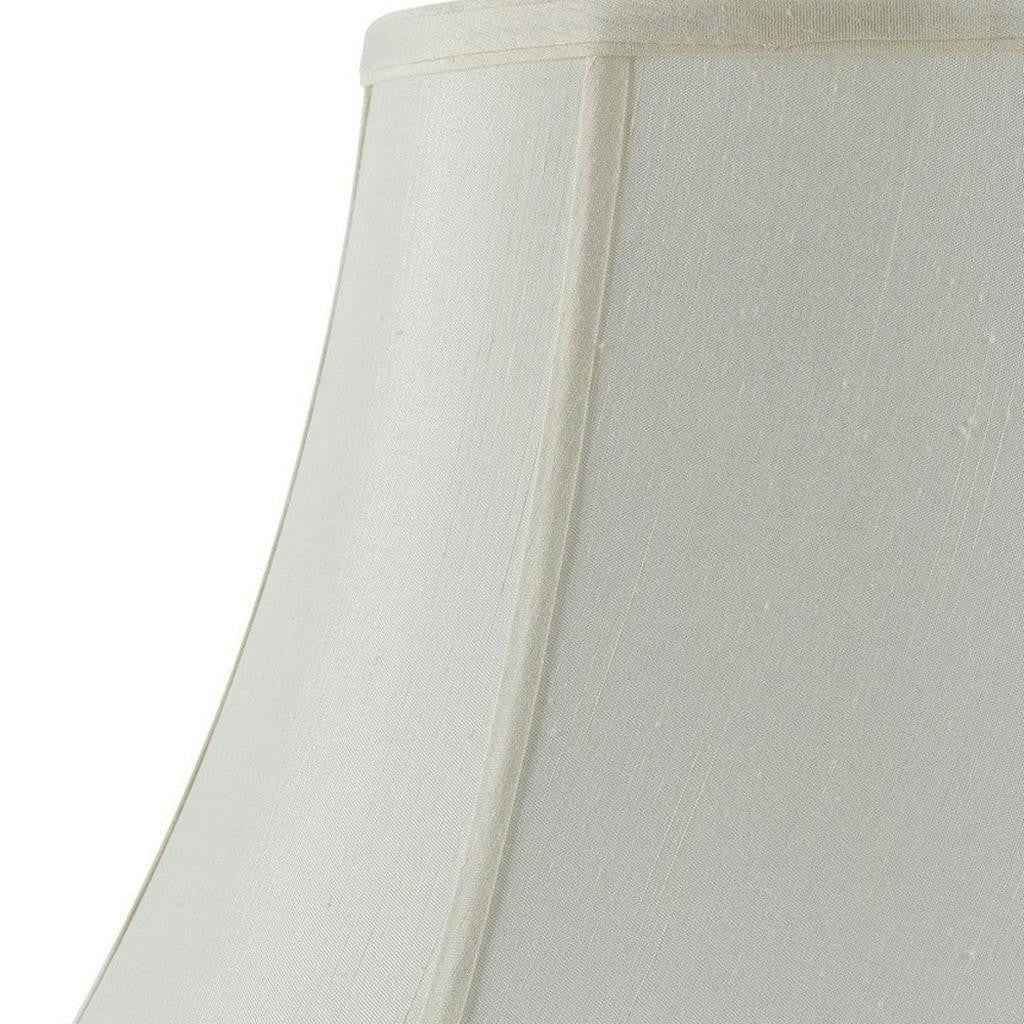 Eggshell Linen Piped Bell Lamp Shade