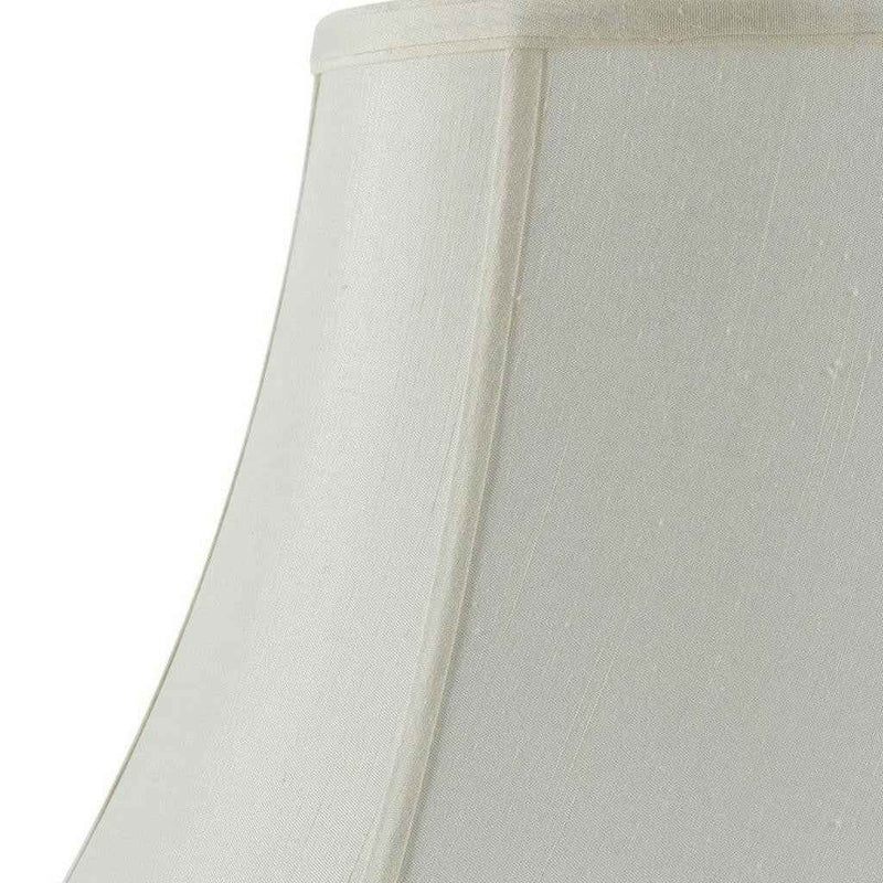 Eggshell Linen Piped Bell Lamp Shade