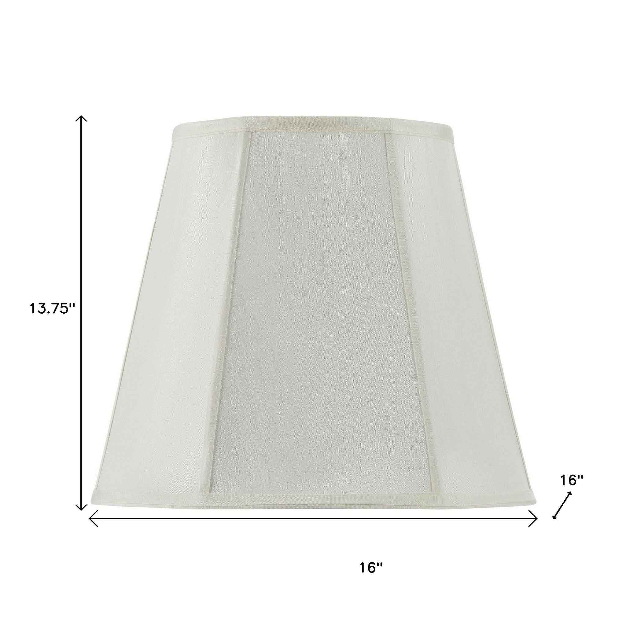 Eggshell Linen Piped Empire Lamp Shade