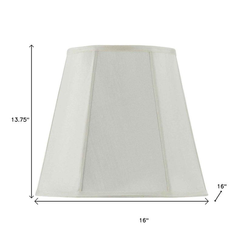Eggshell Linen Piped Empire Lamp Shade