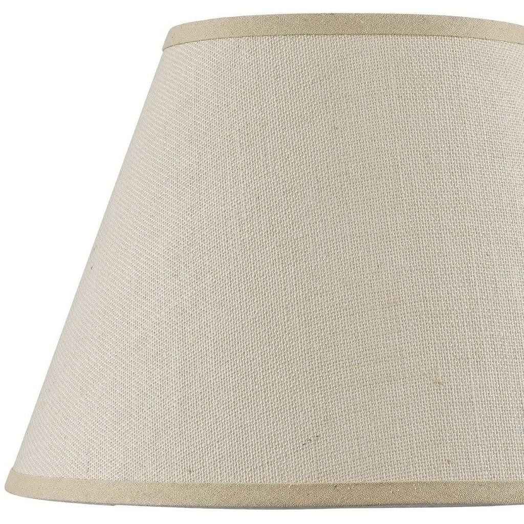 Light Brown Burlap Plain Drum Lamp Shade