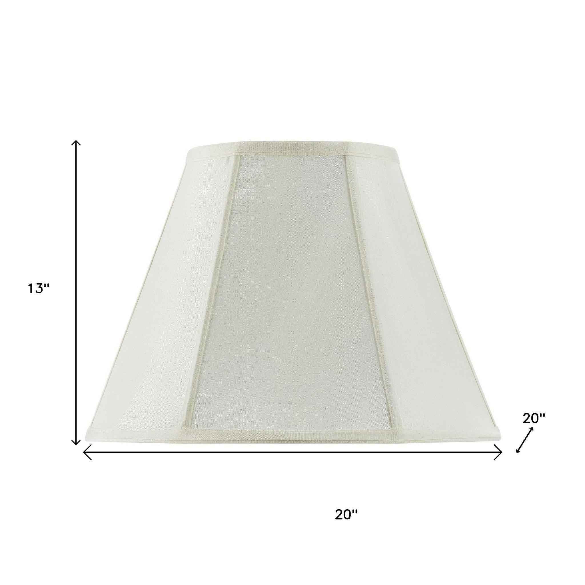 Eggshell Linen Piped Empire Lamp Shade