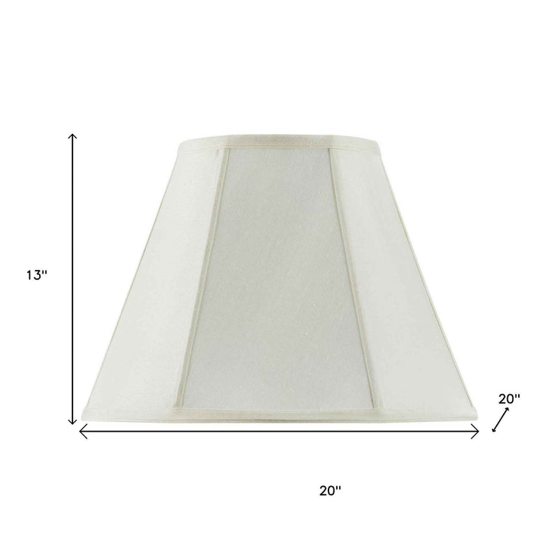 Eggshell Linen Piped Empire Lamp Shade