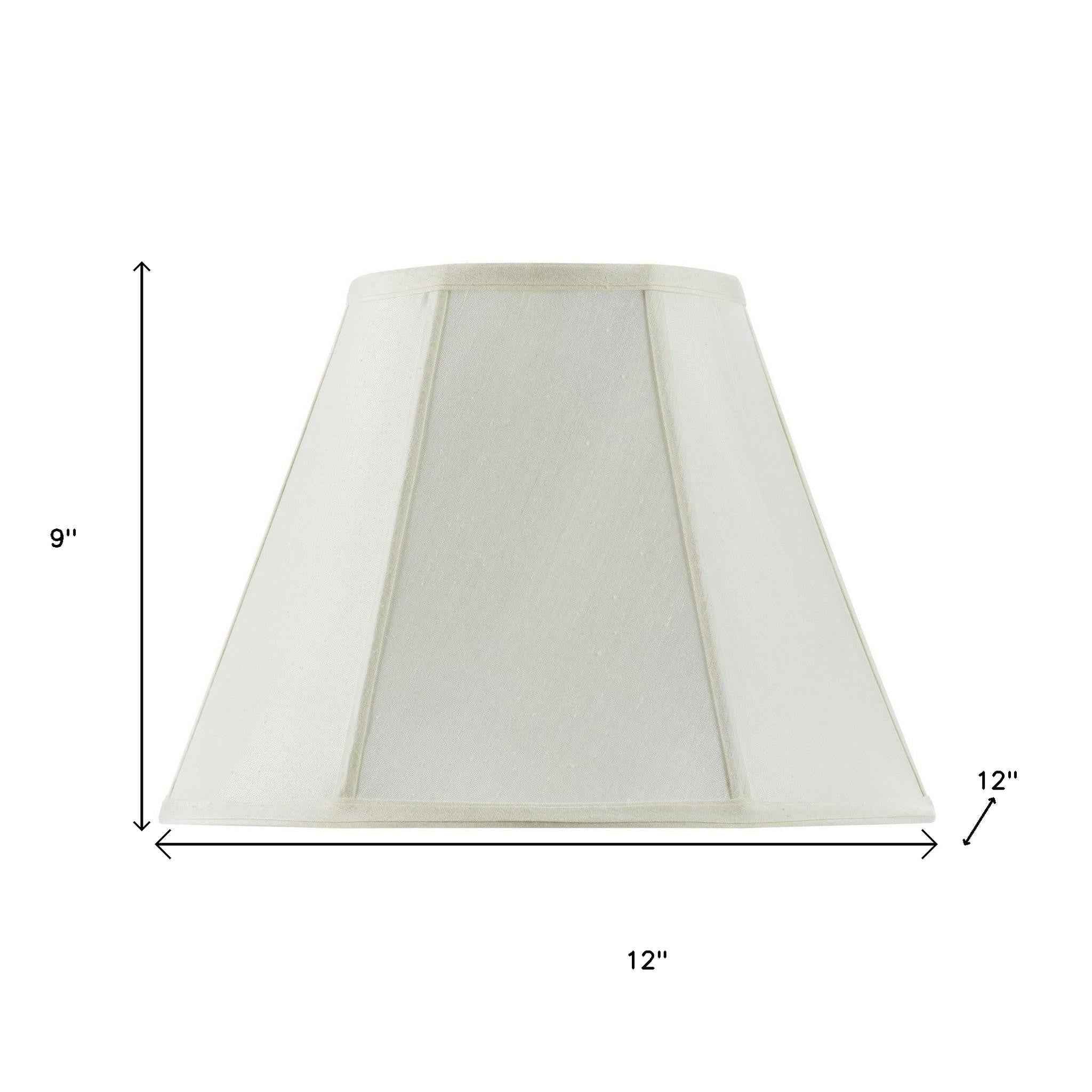 Eggshell Linen Piped Empire Lamp Shade