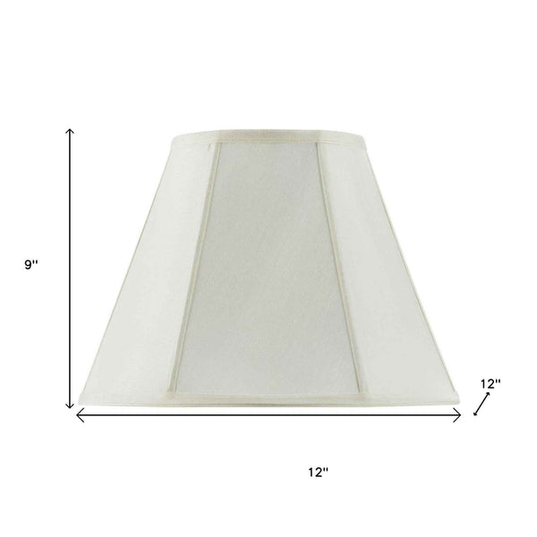 Eggshell Linen Piped Empire Lamp Shade