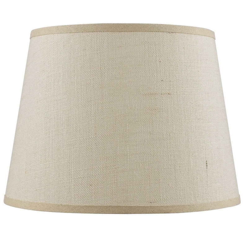 Light Brown Burlap Plain Drum Lamp Shade