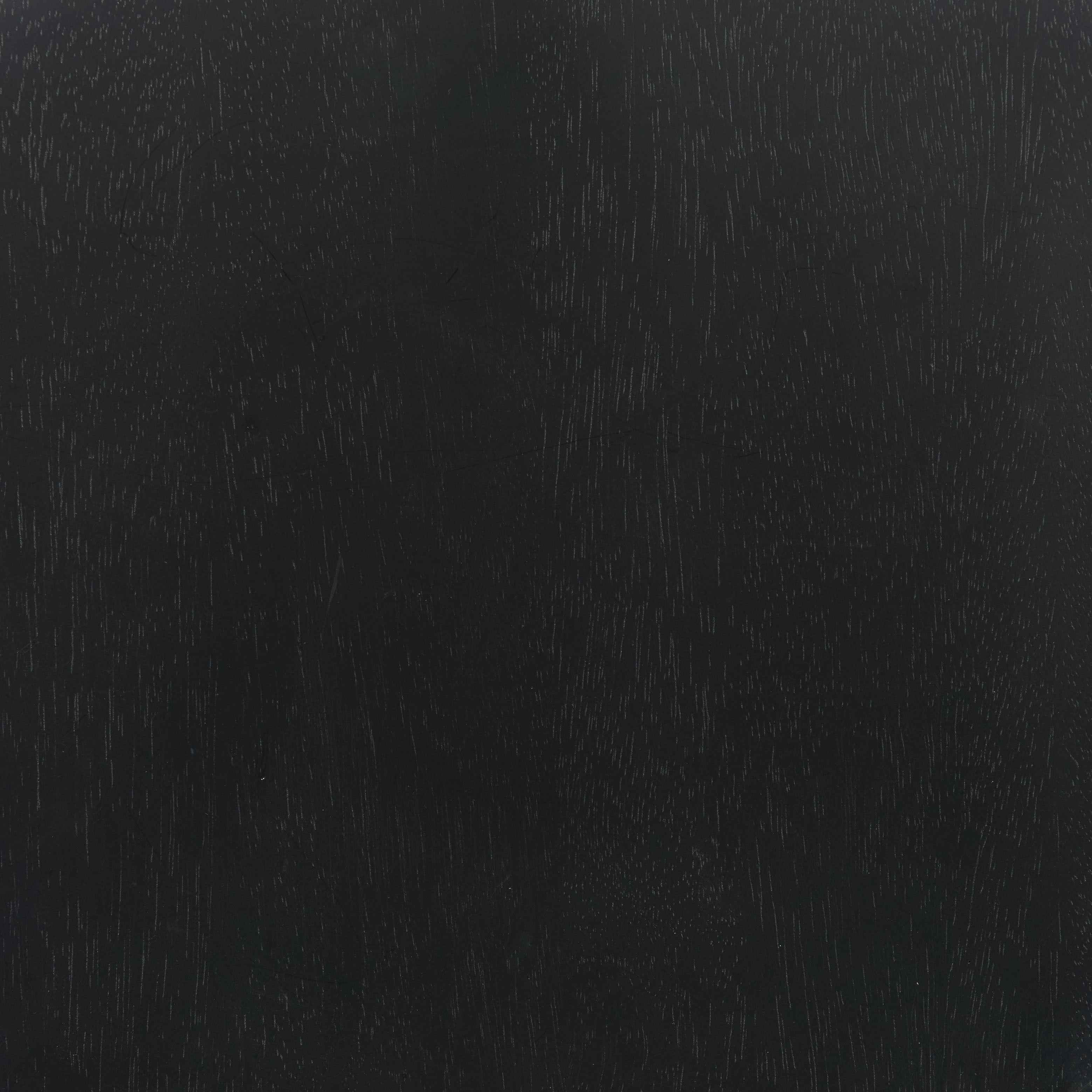 Set of Two Black Solid Wood Low Back Bar Chairs