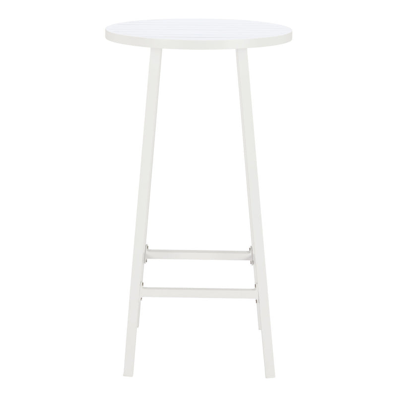 24" White Aluminum Rounded Bar Table - GreatEagleInc