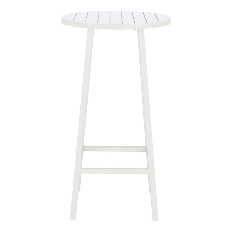 24" White Aluminum Rounded Bar Table - GreatEagleInc