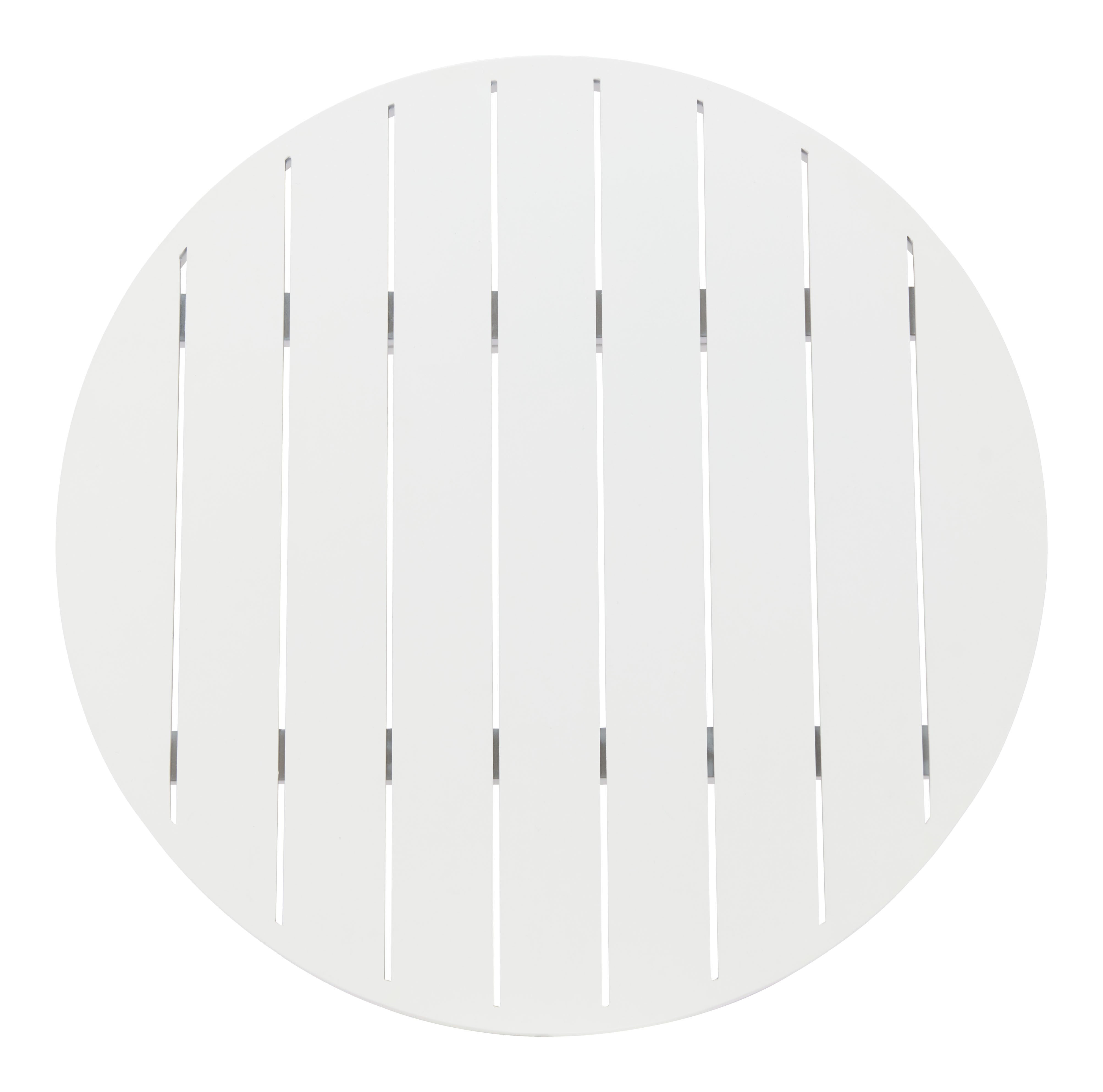 24" White Aluminum Rounded Bar Table - GreatEagleInc