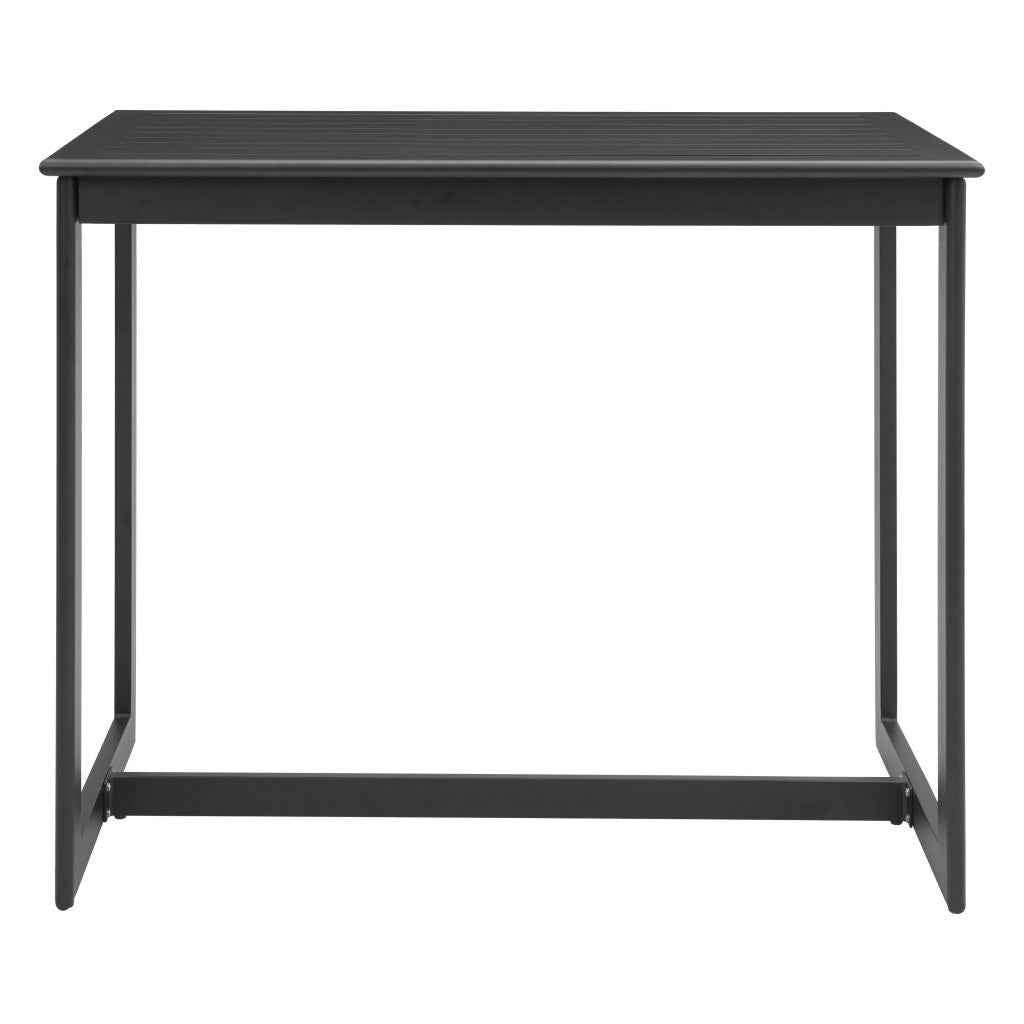 51" Black Aluminum Bar Table