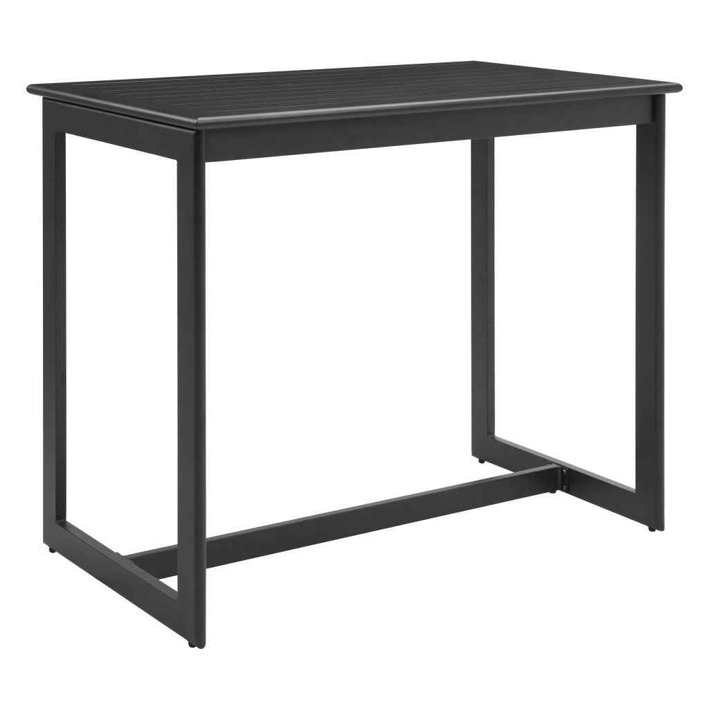 51" Black Aluminum Bar Table