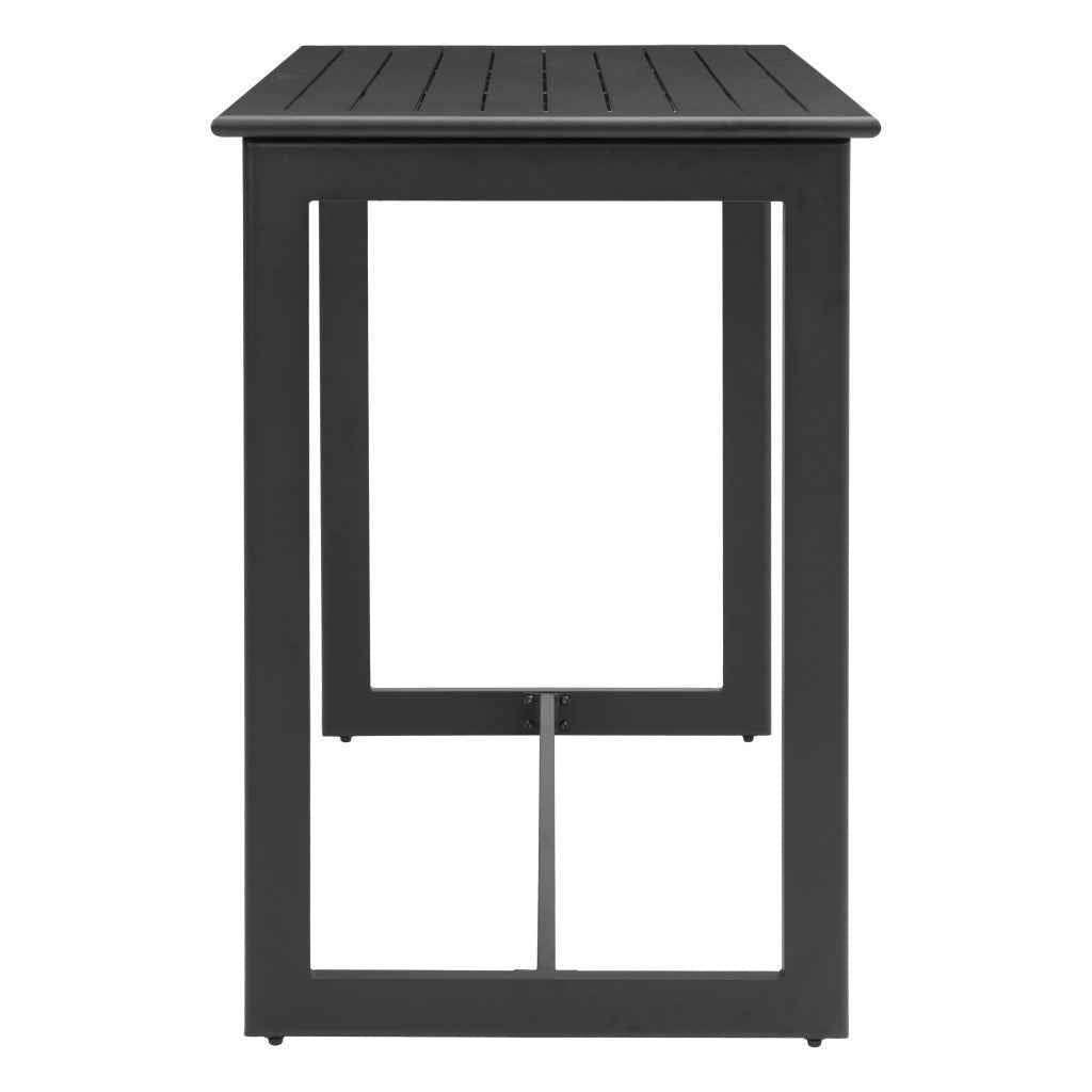 51" Black Aluminum Bar Table