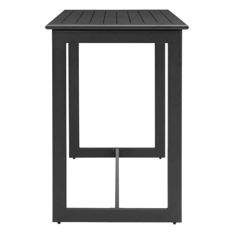 51" Black Aluminum Bar Table