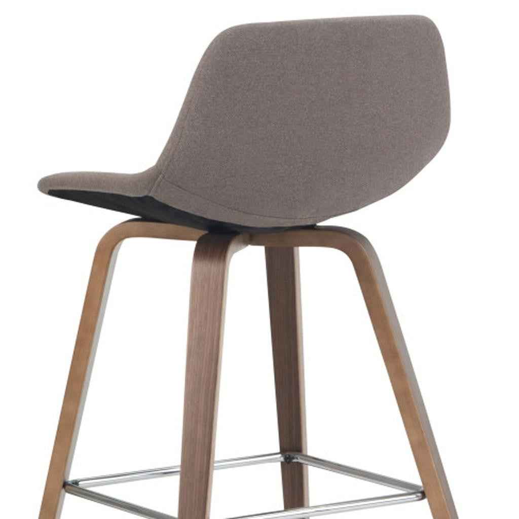 28" Green Wood Backless Counter Height Bar Chair