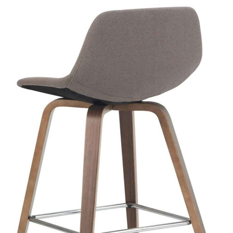 28" Green Wood Backless Counter Height Bar Chair