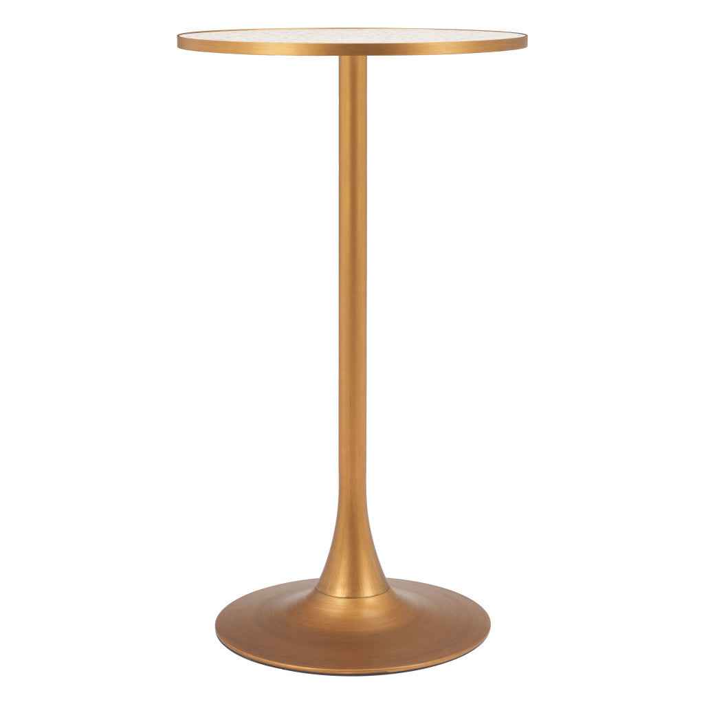 24" Wood Rounded Bar Table