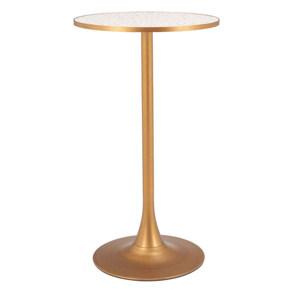 24" Wood Rounded Bar Table