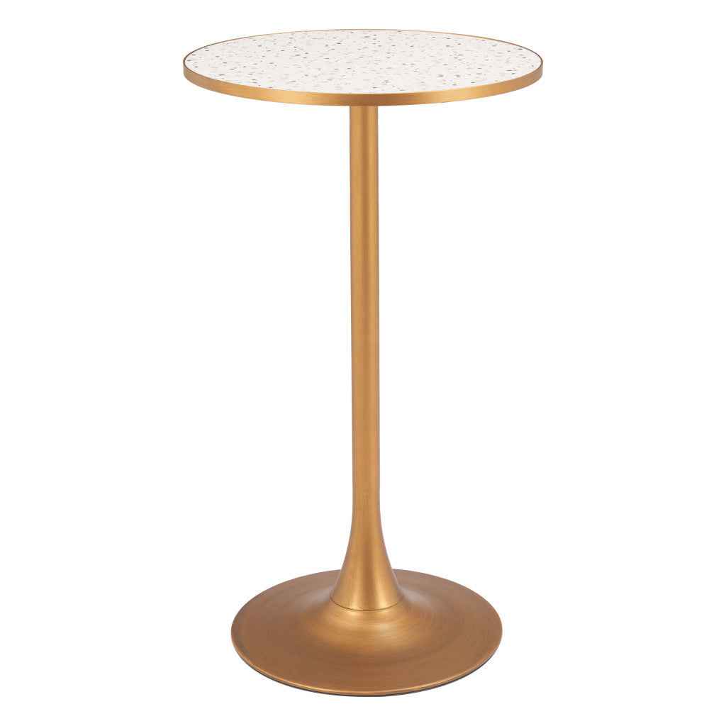 24" Wood Rounded Bar Table