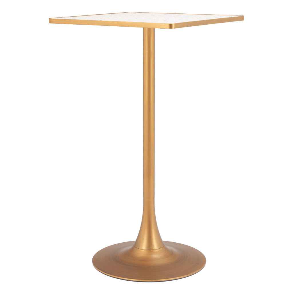 24" Wood Square Bar Table