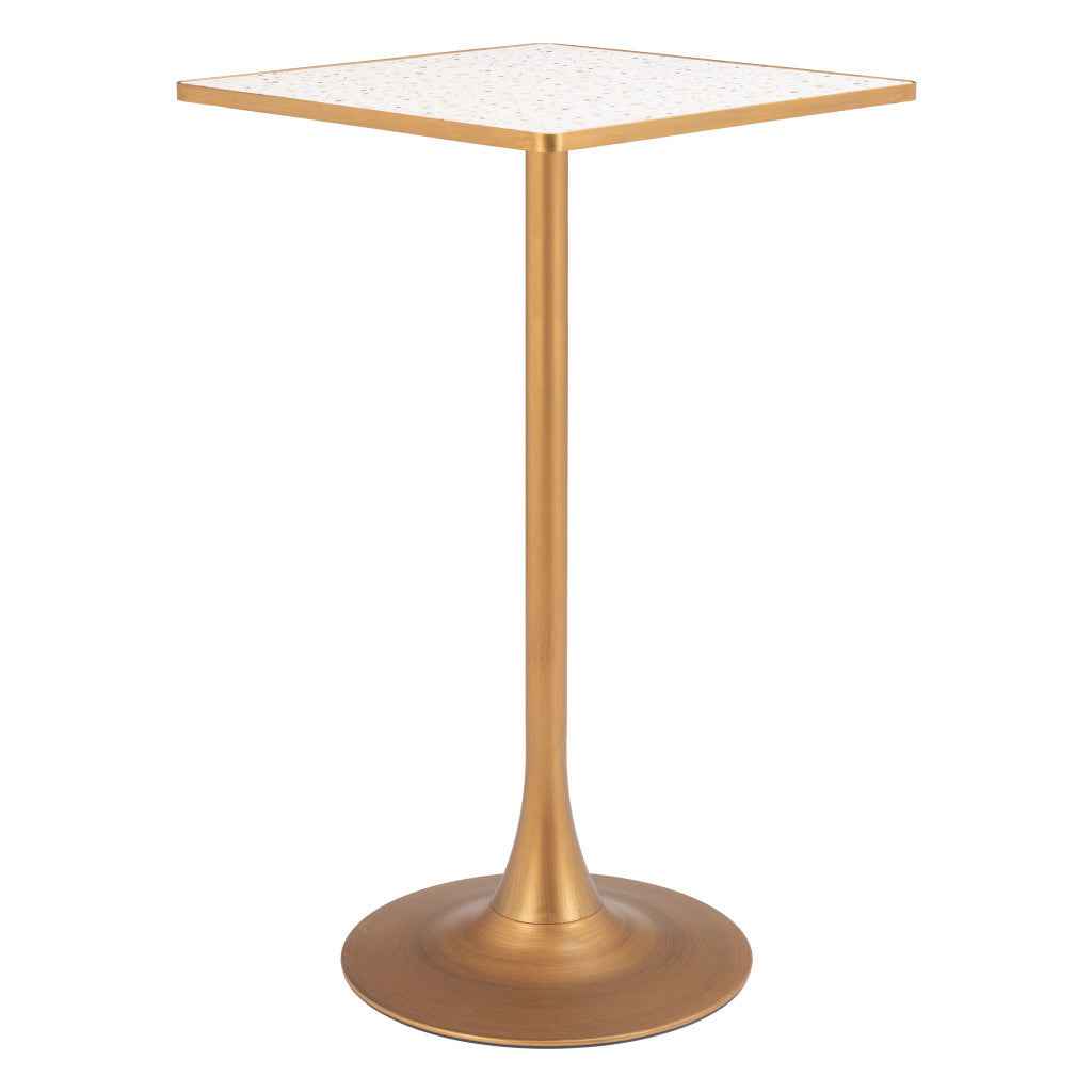 24" Wood Square Bar Table