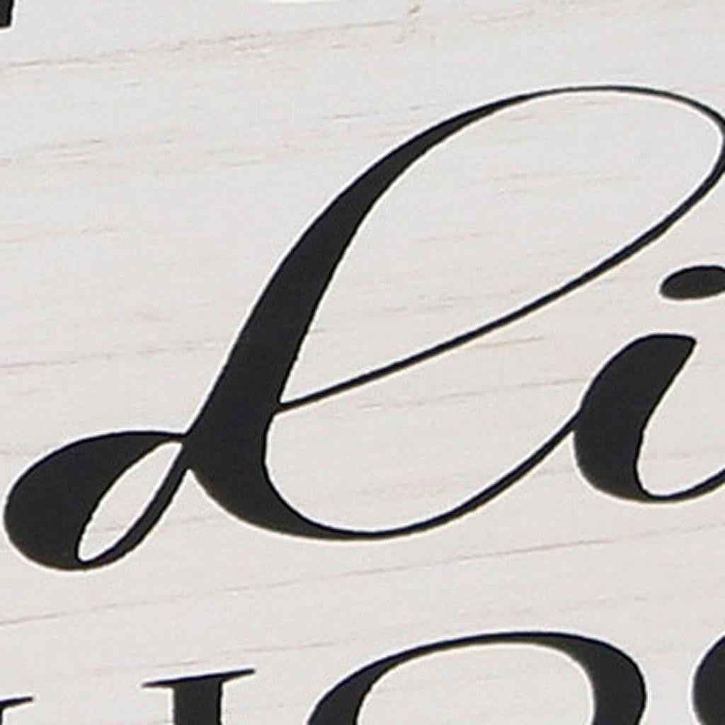 6" White Wood Desk Organizer