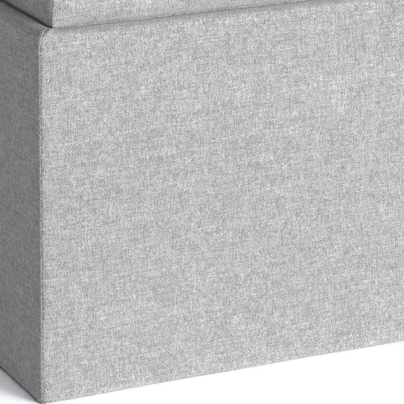 17" Cloud Upholstery Storage Ottoman