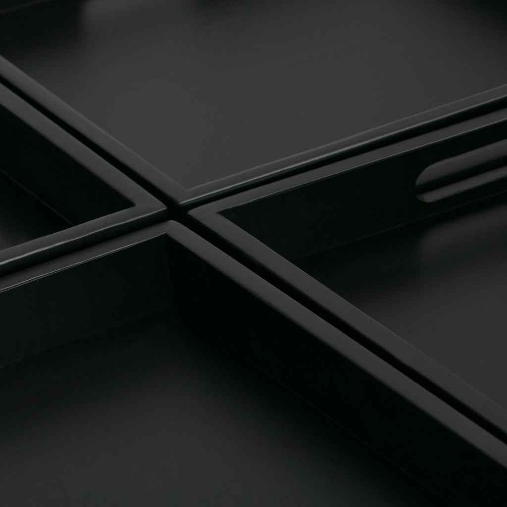 35" Gray and Dark Brown Fabric Cocktail Ottoman With Storage