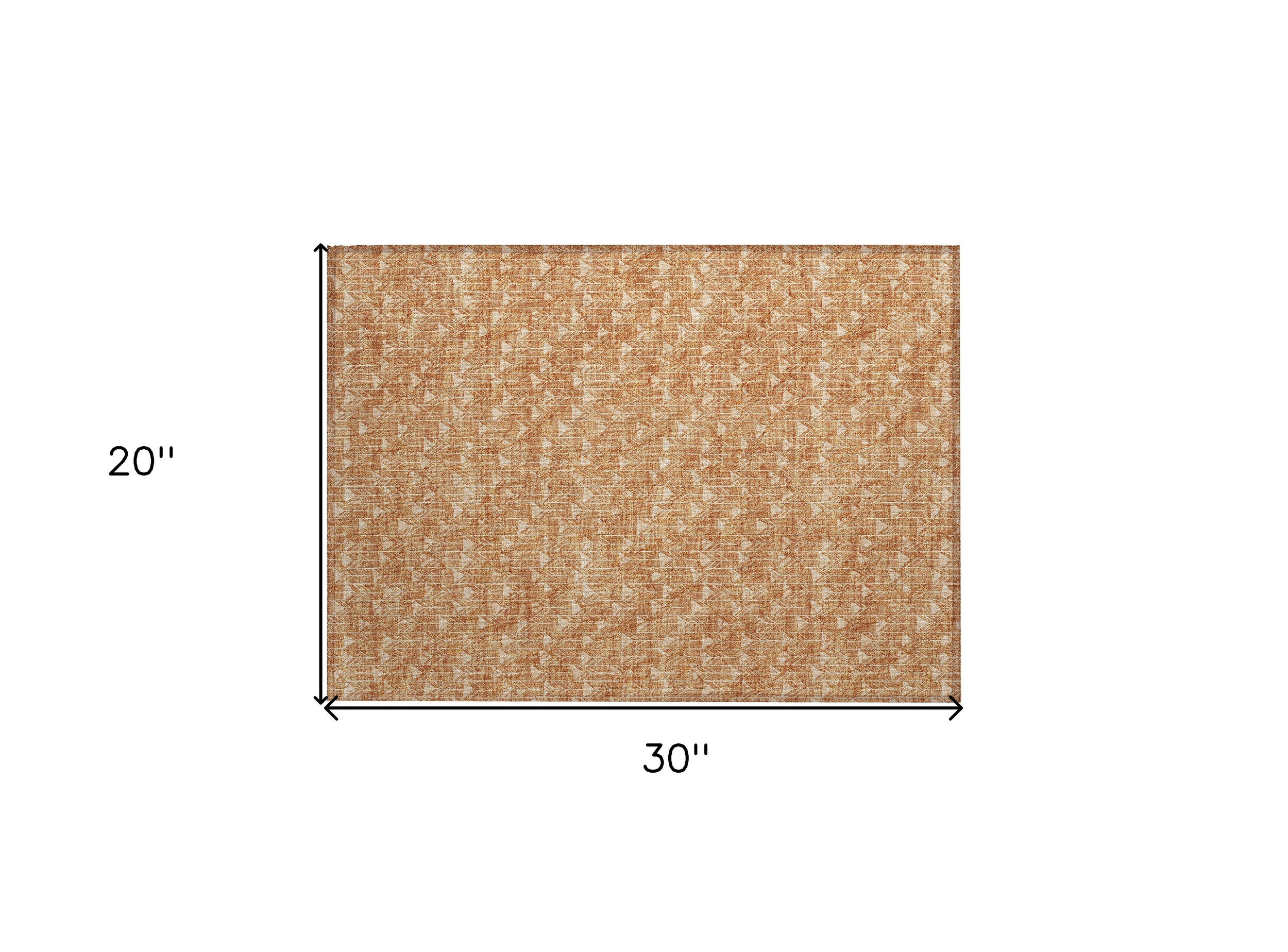 2' X 3' Salmon Geometric Washable Non Skid Indoor Outdoor Area Rug - 1 - Sports & Outdoor