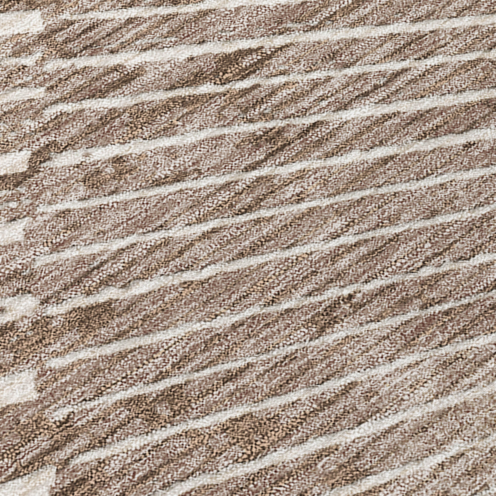 2' X 3' Taupe and Ivory Abstract Washable Non Skid Indoor Outdoor Area Rug - 1 - Sports & Outdoor