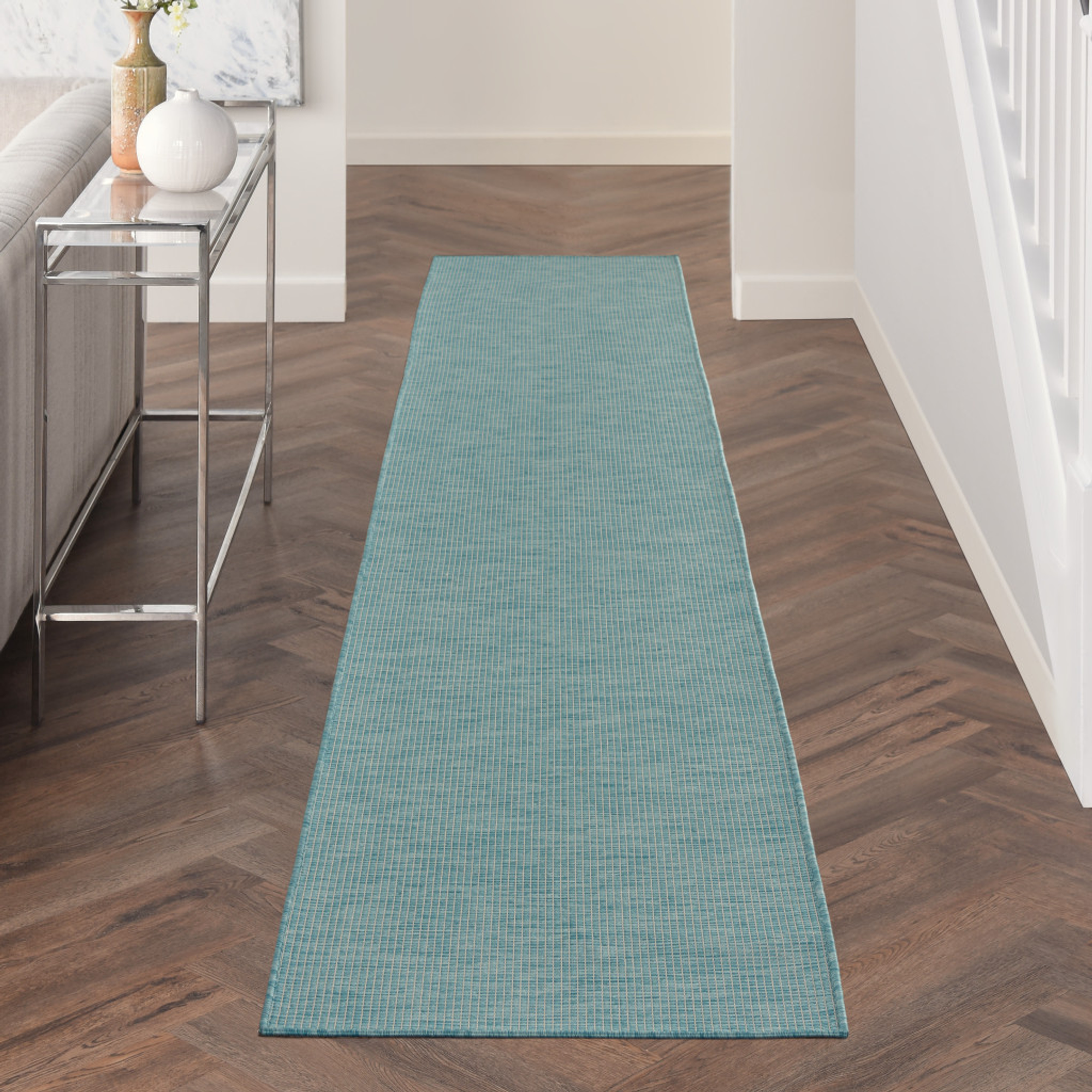 12' Aqua Power Loom Runner Rug - 1 - Sports & Outdoor