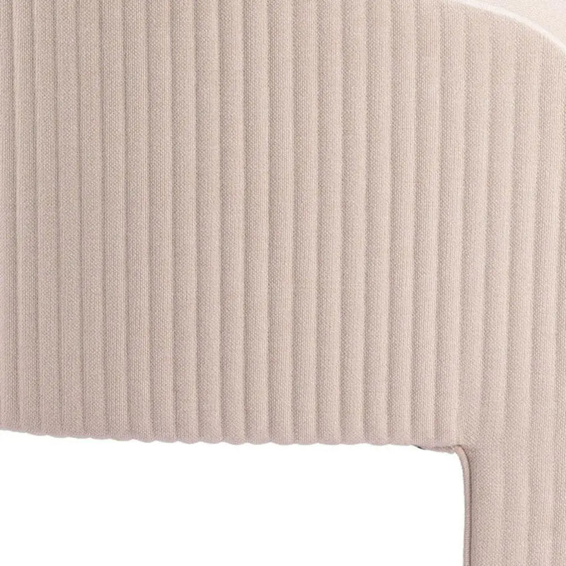 25" Beige Upholstered Arm Chair Homeroots Living Room