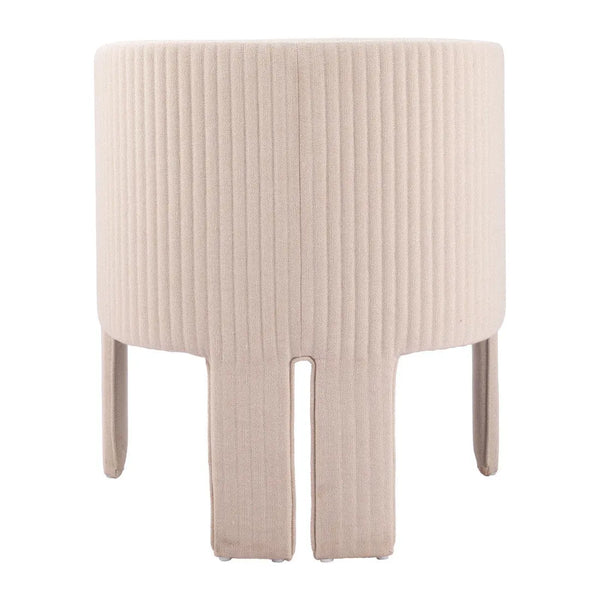 25" Beige Upholstered Arm Chair Homeroots Living Room