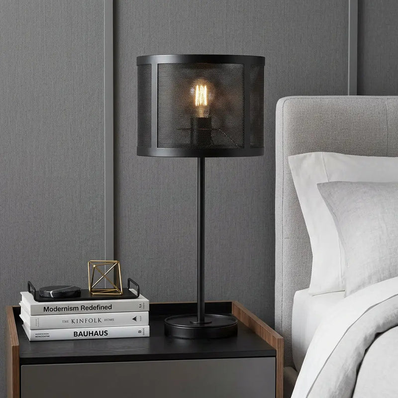 25" Black Table Lamp With Globe Shade Homeroots Lighting