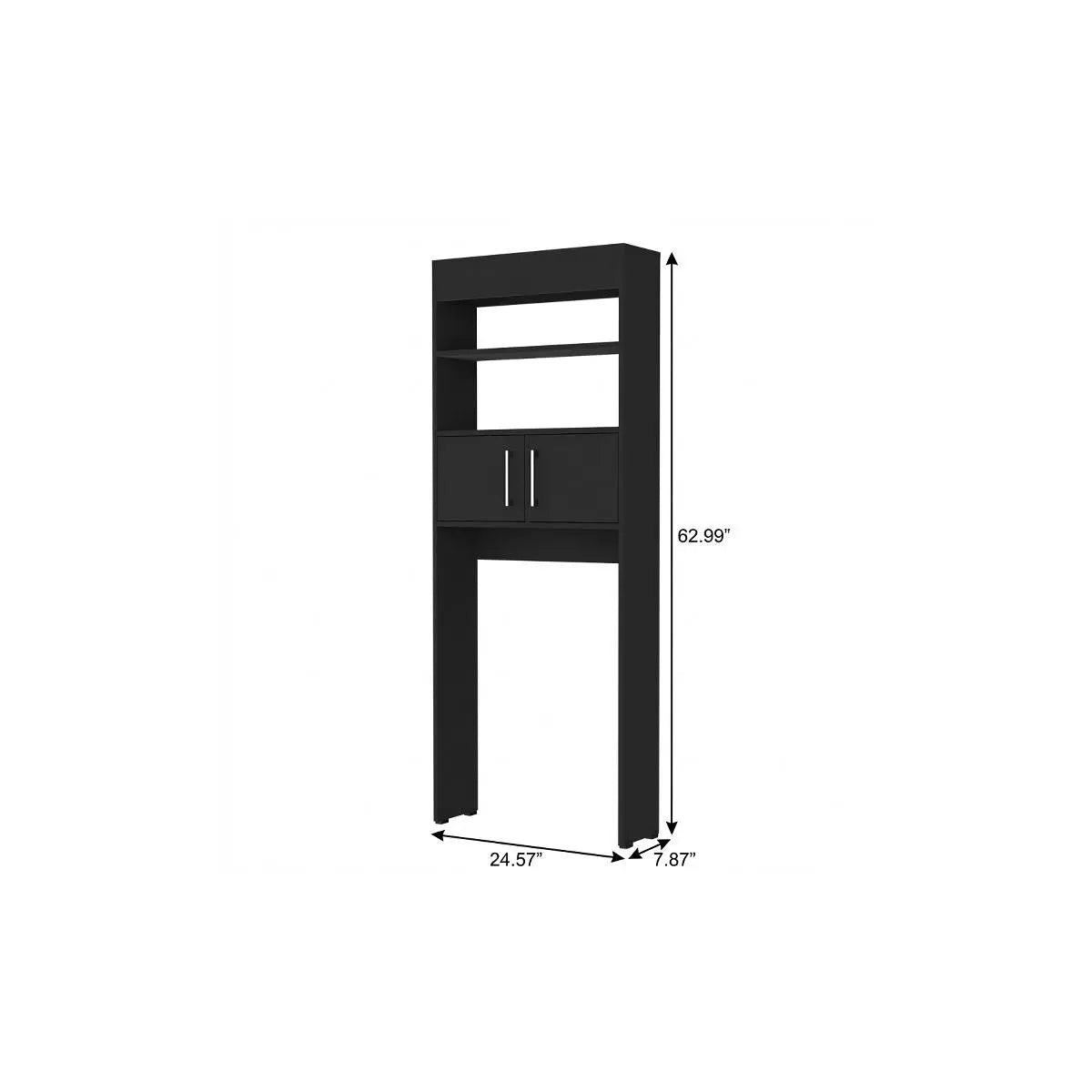 25" Black Wood Freestanding Single Door Bathroom Vanity Homeroots Bed & Bath