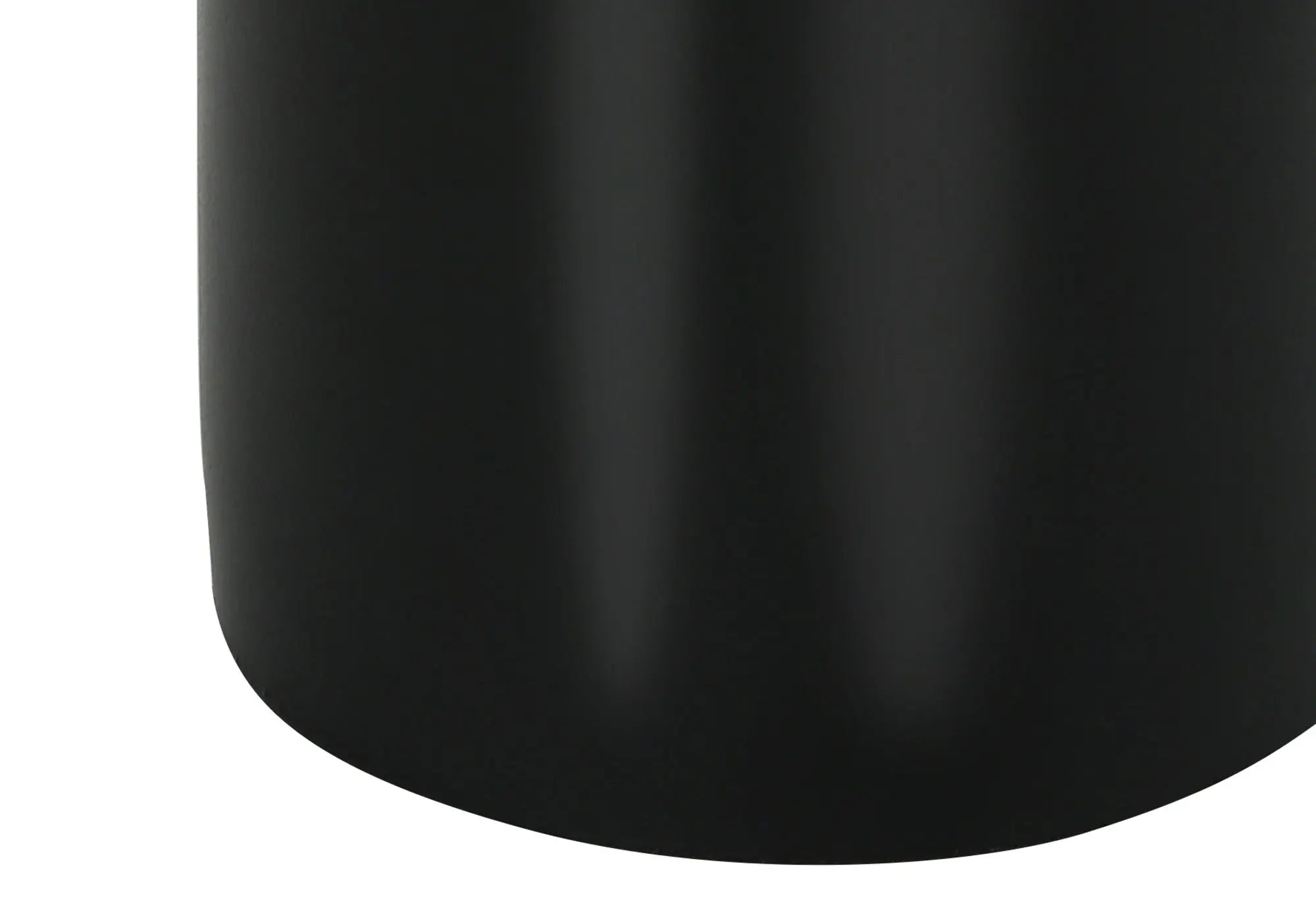 25" Black and Gold Concrete Cylinder Table Lamp With Black Drum Shade Homeroots Lighting