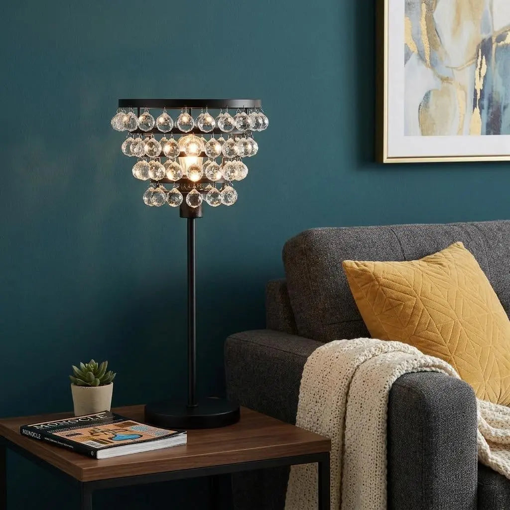 25" Bronze Lantern Table Lamp With Drum Homeroots Lighting