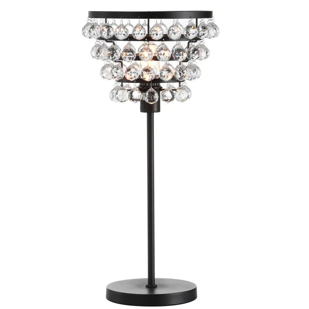 25" Bronze Lantern Table Lamp With Drum Homeroots Lighting