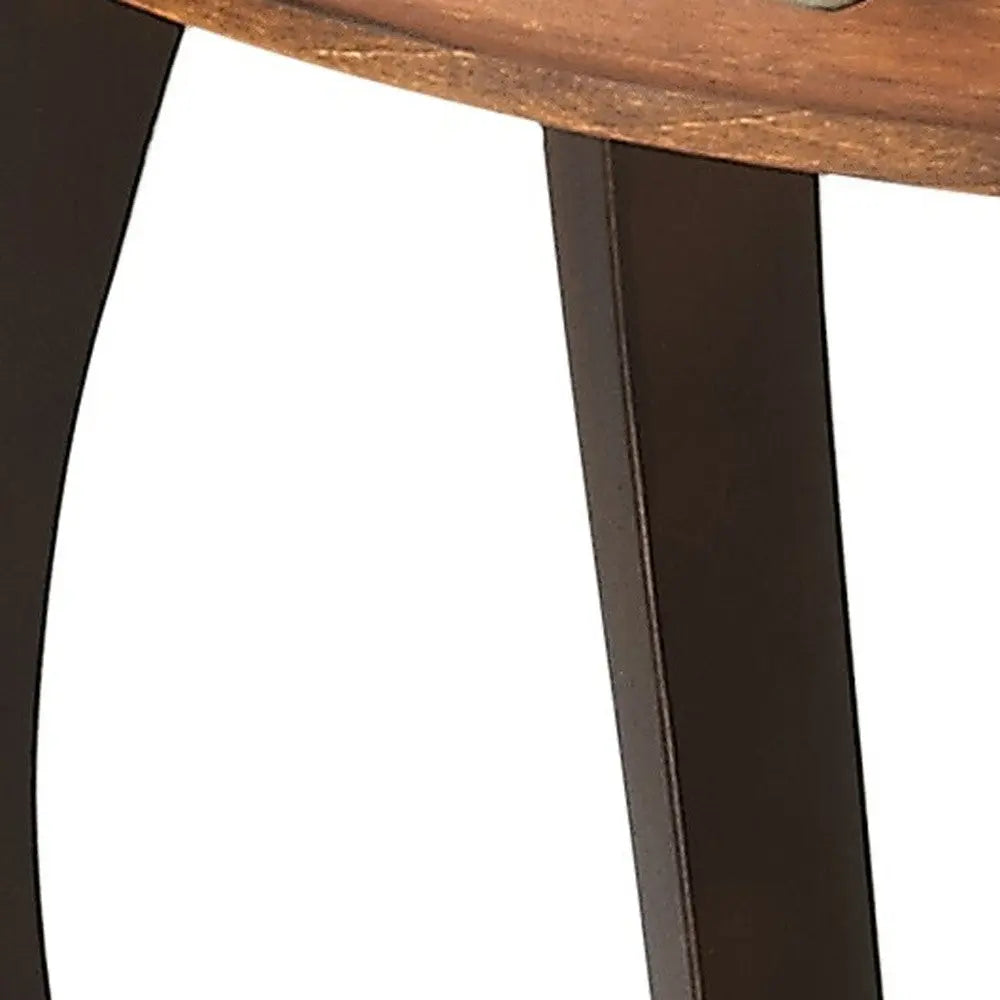25" Brown Wood Oval Coffee Table With Drawer And Shelf Homeroots Living Room