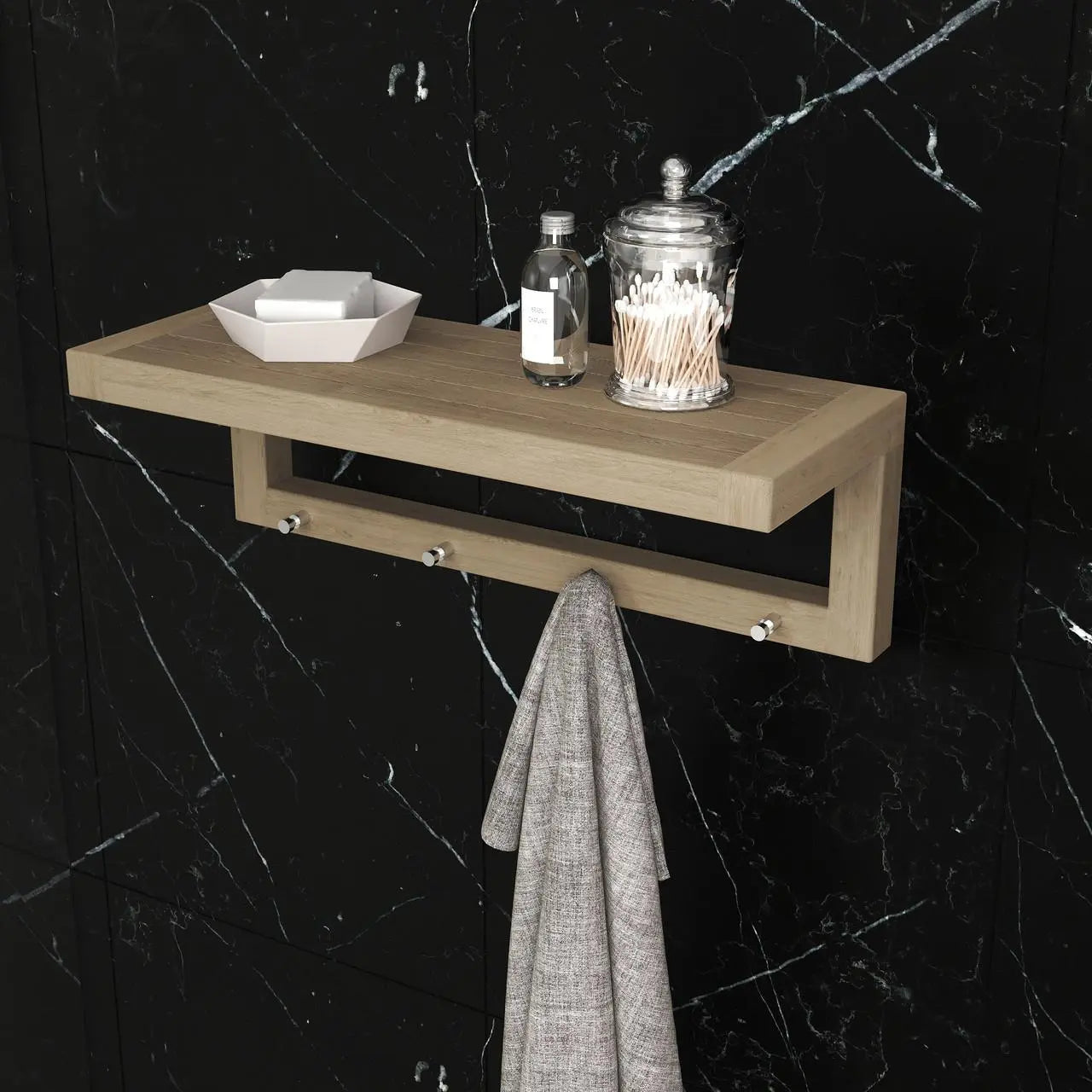 25" Brown Wood Wall Mounted Floating Shelf Homeroots Organization