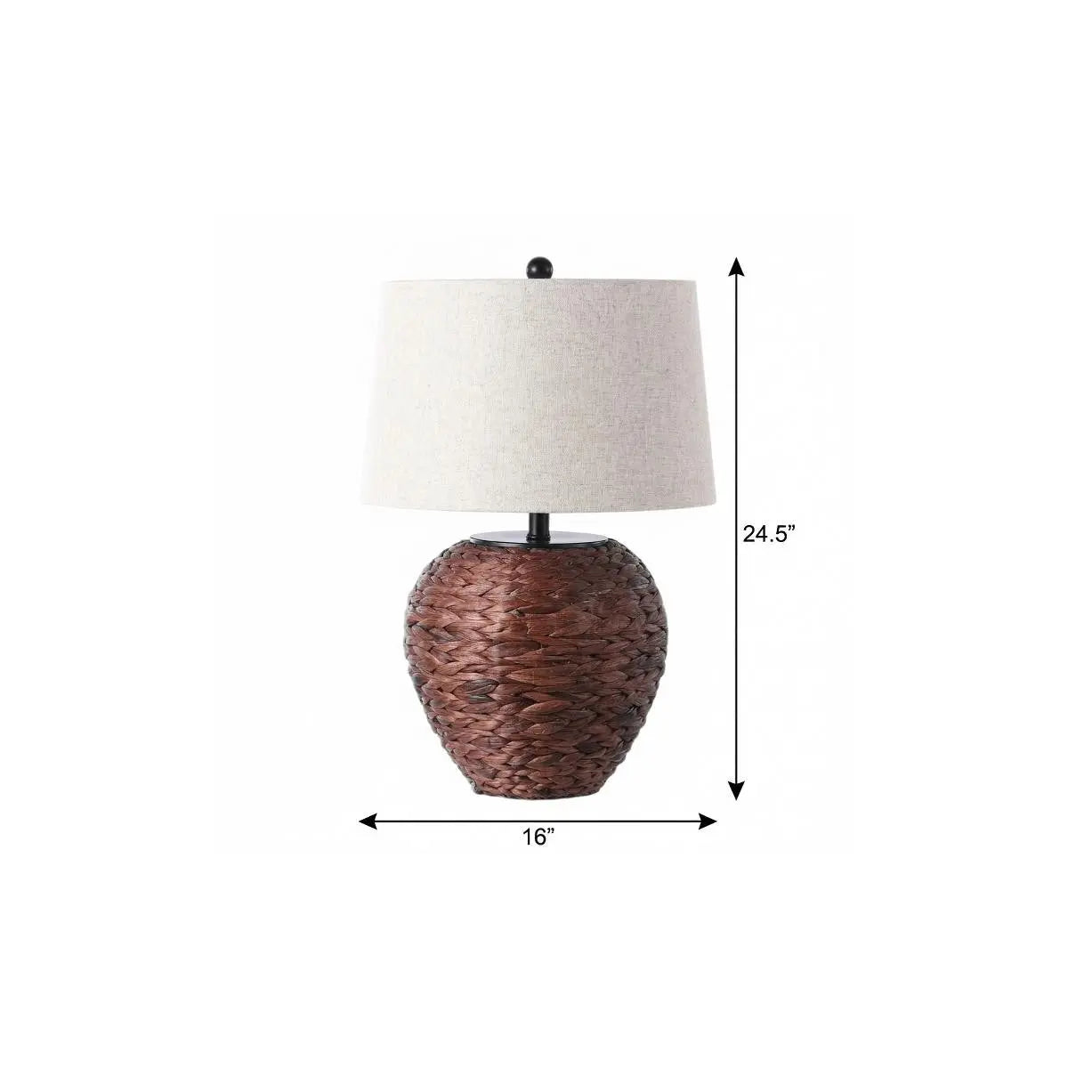 25" Clear Urn Table Lamp With Globe Shade Homeroots Lighting
