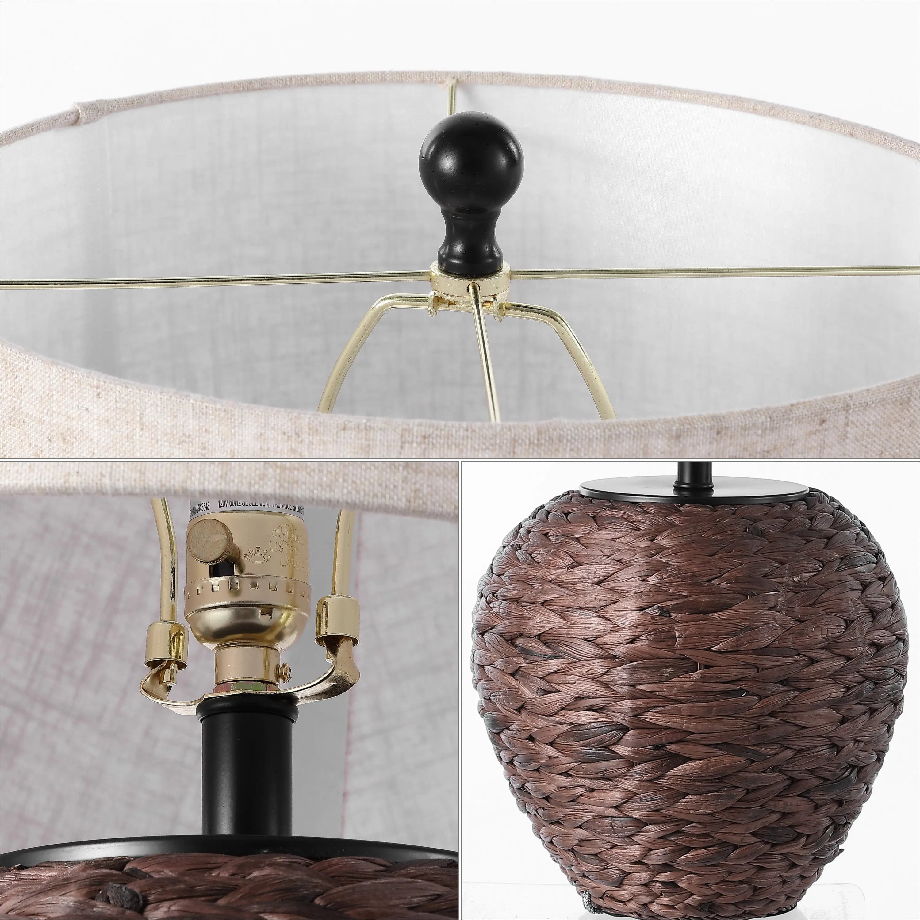 25" Clear Urn Table Lamp With Globe Shade Homeroots Lighting