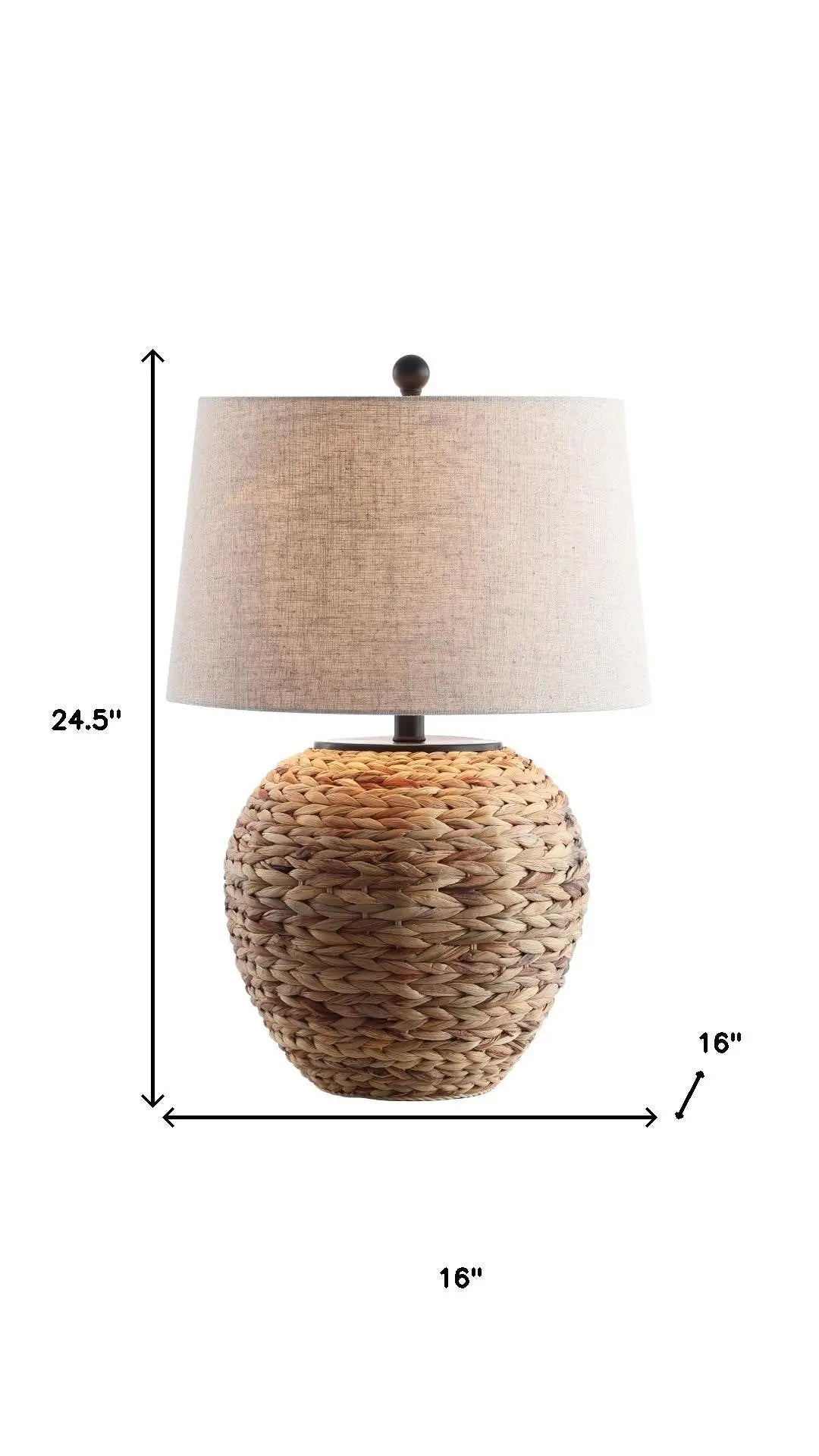 25" Clear Urn Table Lamp With Globe Shade Homeroots Lighting