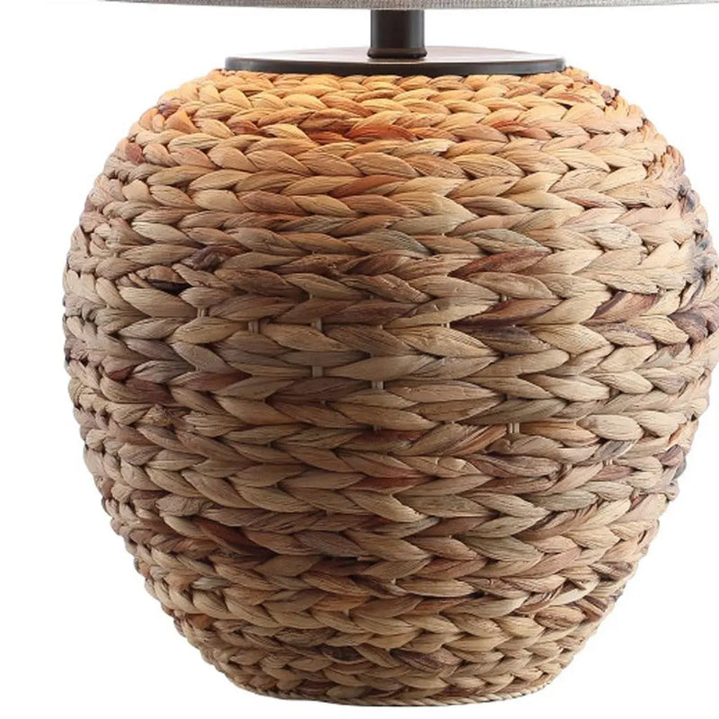 25" Clear Urn Table Lamp With Globe Shade Homeroots Lighting