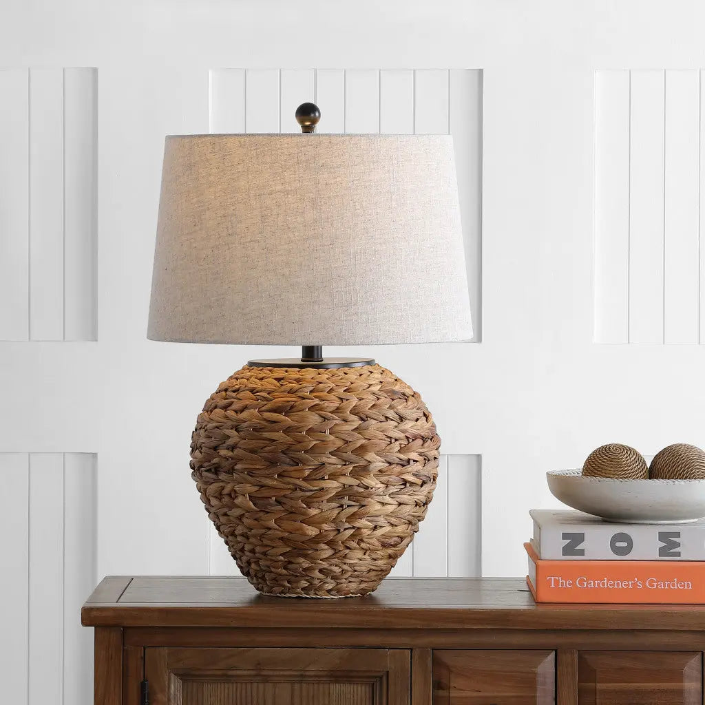 25" Clear Urn Table Lamp With Globe Shade Homeroots Lighting